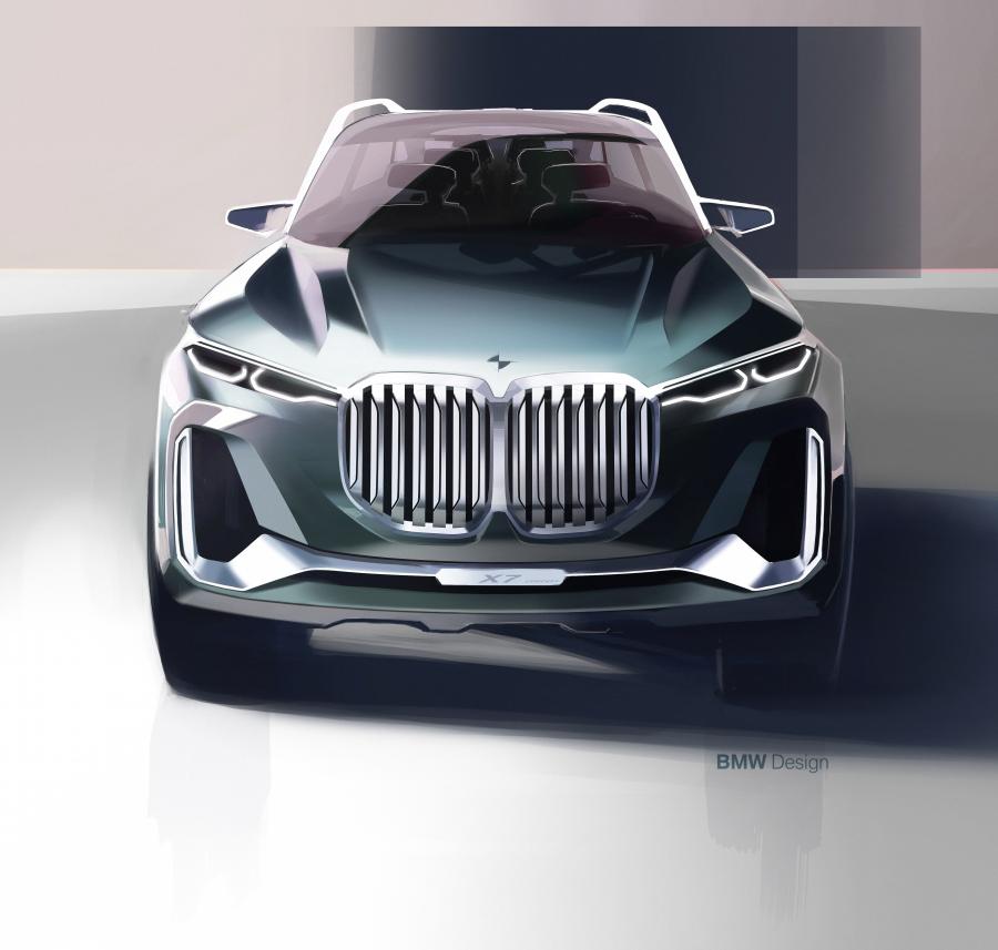 Эскиз BMW Concept X7 iPerformance 2017 года  (фото 38 из 40)